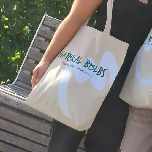 [V400] Draagtasje ecokatoen Natural Bulbs