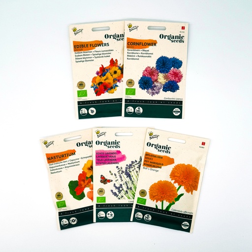 [Buzzy-M003-Moeder] Mamas spiselige blomsterhave – BIO
